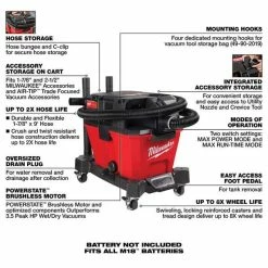 Milwaukee Tools Milwaukee M18 FUEL 6 Gallon Wet/Dry Vacuum 0910-20 -Klein Tools Shop 0910 20 3
