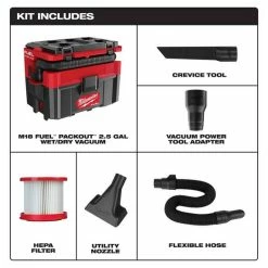 Milwaukee Tools Milwaukee M18 FUEL PACKOUT 2.5 Gallon Wet/Dry Vacuum 0970-20 5 Milwaukee Tools Milwaukee M18 FUEL PACKOUT 2.5 Gallon Wet/Dry Vacuum 0970-20 -Klein Tools Shop 0970 20 4 d3oap1erfmjzugvc