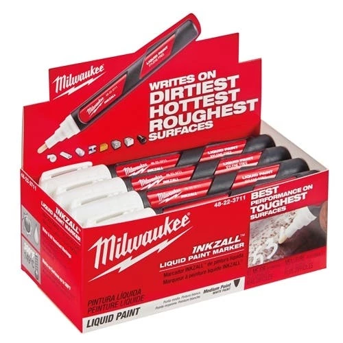 Milwaukee Tools Milwaukee INKZALL White Paint Marker 48-22-3711 - Image 2