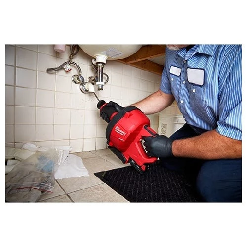 Milwaukee M18 FUEL Drain Snake Auto Feed 5/16" x 35' Bulb Kit 2772A-21 Milwaukee Tools Milwaukee M18 FUEL Drain Snake Auto Feed 5/16" X 35' Bulb Kit 2772A-21 -Klein Tools Shop