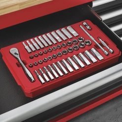 Milwaukee Tools Milwaukee 1/4" Drive 50 Piece Ratchet & Socket Set - SAE & Metric 48-22-9004 -Klein Tools Shop 19488 4 85cwannbam5nwz3t