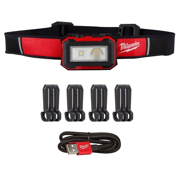Milwaukee Rechargeable 450L Headlamp 450 Lumens 2012R Milwaukee Tools Milwaukee Rechargeable 450L Headlamp 450 Lumens 2012R -Klein Tools Shop