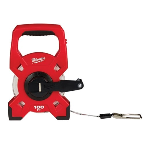 MIlwaukee 100' Fiberglass Open Reel Long Tapes 48-22-5301 Milwaukee Tools MIlwaukee 100' Fiberglass Open Reel Long Tapes 48-22-5301 -Klein Tools Shop