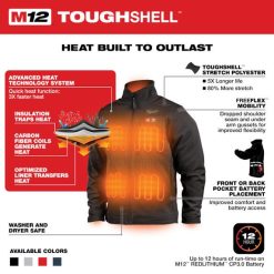 Milwaukee Tools Milwaukee M12 Heated ToughShell Black Jacket Kit 204B-21 11 Milwaukee Tools Milwaukee M12 Heated ToughShell Black Jacket Kit 204B-21 -Klein Tools Shop 204b walkaround 1ajjancmfb9grzfy