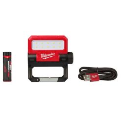 Milwaukee Tools Milwaukee REDLITHIUM USB ROVER Rechargeable 550 Lumen Pivoting Flood Light (3.0Ah) Kit 2114-21