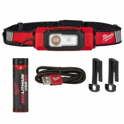 Milwaukee Tools Milwaukee REDLITHIUM USB BEACON Rechargeable 600 Lumen Hard Hat Light (3.0Ah) Kit 2116-21