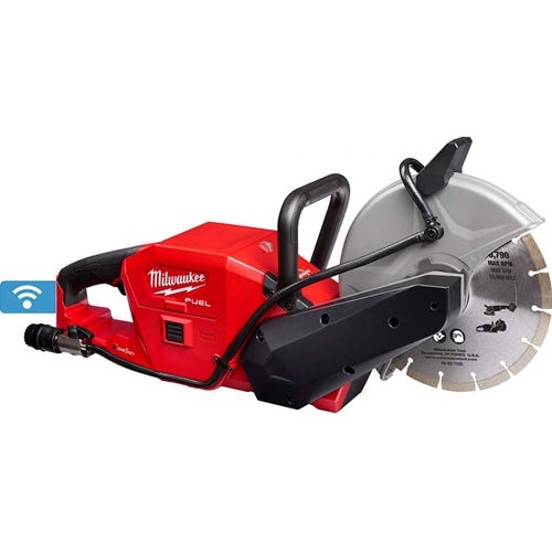 Milwaukee M18 FUEL Brushless Cordless 9" Cut-Off Saw W/ ONE-KEY 12Ah Kit 2786-22HD Milwaukee Tools Milwaukee M18 FUEL Brushless Cordless 9" Cut-Off Saw W/ ONE-KEY 12Ah Kit 2786-22HD -Klein Tools Shop