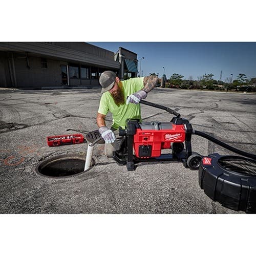 Milwaukee M18 Fuel Sewer Sectional Machine w/ Cable Drive Kit 2871A-22 Milwaukee Tools Milwaukee M18 Fuel Sewer Sectional Machine W/ Cable Drive Kit 2871A-22 -Klein Tools Shop