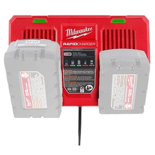 Milwaukee Tools Milwaukee M18 Dual Bay Simultaneous Rapid Charger 48-59-1802 - Image 3