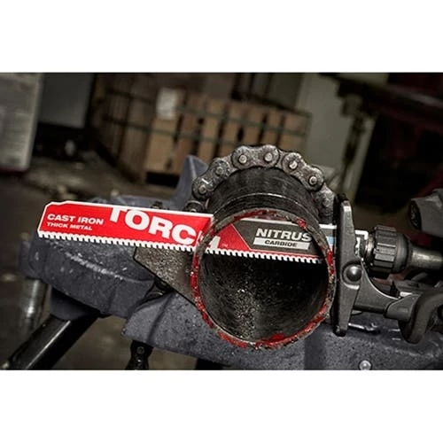 Milwaukee Tools Milwaukee 9" NITRUS Carbide CAST IRON Torch Sawzall Blade (3 Pack) 48-00-5362 - Image 4