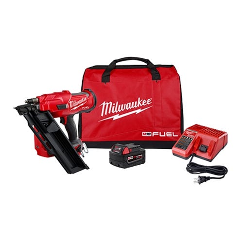 Milwaukee M18 FUEL Framing Nailer 30 Degree (5.0Ah) Kit 2745-21 Milwaukee Tools Milwaukee M18 FUEL Framing Nailer 30 Degree (5.0Ah) Kit 2745-21 -Klein Tools Shop