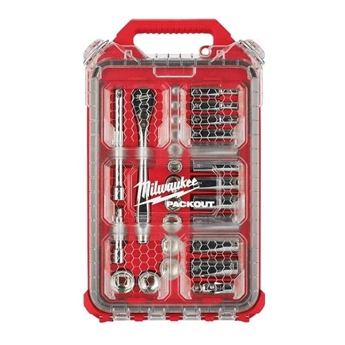 Milwaukee Tools Milwaukee 3/8" Drive 28pc SAE Ratchet & Socket Set PACKOUT 48-22-9481 - Image 2