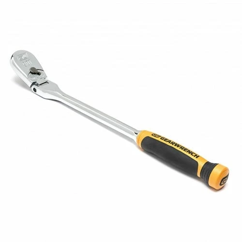 Gearwrench Tools Gearwrench 1/2" Drive 90-Tooth Dual Material Flex Head Teardrop Ratchet 17" 81370T - Image 2
