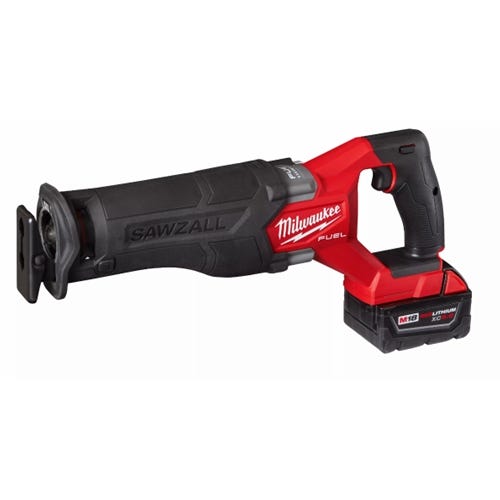 Milwaukee M18 FUEL SAWZALL Recip Saw - 1 Battery XC5.0 Kit 2821-21 Milwaukee Tools Milwaukee M18 FUEL SAWZALL Recip Saw - 1 Battery XC5.0 Kit 2821-21 -Klein Tools Shop