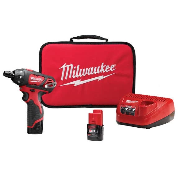 Milwaukee Tools Milwaukee M12 1/4" Hex Screwdriver (1.5Ah) Kit 2401-22