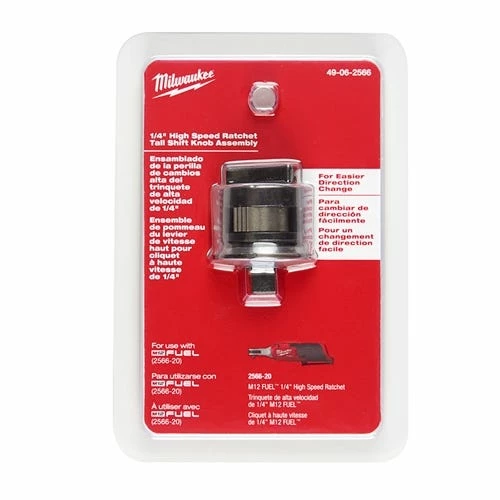 Milwaukee 1/4" High Speed Ratchet Tall Shift Knob Assembly 49-06-2566 Milwaukee Tools Milwaukee 1/4" High Speed Ratchet Tall Shift Knob Assembly 49-06-2566 -Klein Tools Shop