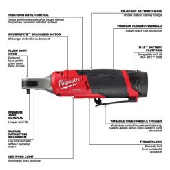 Milwaukee Tools Milwaukee M12 FUEL 1/4" High Speed Ratchet Kit 2566-22 -Klein Tools Shop 24136 3 ednlldhp5szsnq5p