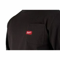 Milwaukee Tools Milwaukee Heavy Duty Long Sleeve Black Pocket T-Shirt 602B -Klein Tools Shop 24339 5 texx6wyxoa0zghhp