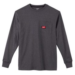 Milwaukee Tools Milwaukee Heavy Duty Long Sleeve Gray Pocket T-Shirt 602G -Klein Tools Shop 24346 1 3gbf6uy4xbqcgezb