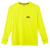 Milwaukee Tools Milwaukee Heavy Duty Long Sleeve High Visibility Pocket T-Shirt 602HV