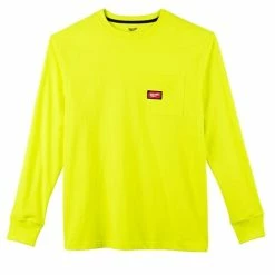 Milwaukee Tools Milwaukee Heavy Duty Long Sleeve High Visibility Pocket T-Shirt 602HV