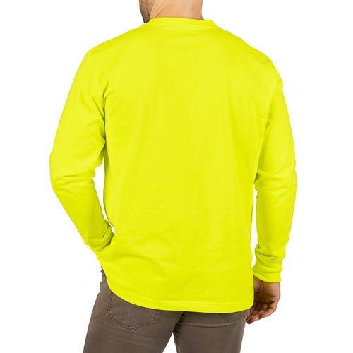 Milwaukee Heavy Duty Long Sleeve High Visibility Pocket T-Shirt 602HV Milwaukee Tools Milwaukee Heavy Duty Long Sleeve High Visibility Pocket T-Shirt 602HV -Klein Tools Shop