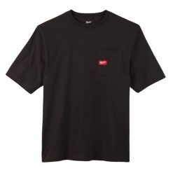 Milwaukee Tools Milwaukee Heavy Duty Short Sleeve Black Pocket T-Shirt 601B