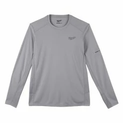 Milwaukee Tools Milwaukee WORKSKIN Lightweight Performance Long Sleeve Gray Shirt 415G