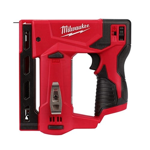 Milwaukee M12 Crown Stapler 3/8" for T50 Staples (BARE TOOL) 2447-20 Milwaukee Tools Milwaukee M12 Crown Stapler 3/8" For T50 Staples (BARE TOOL) 2447-20 -Klein Tools Shop 2447