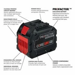 Bosch Power Tools Bosch 18V CORE18V Lithium-Ion 12.0Ah Profactor Battery GBA18V120 4 Bosch Power Tools Bosch 18V CORE18V Lithium-Ion 12.0Ah Profactor Battery GBA18V120 -Klein Tools Shop 24498 2 i4dosjoqrovoqgvg
