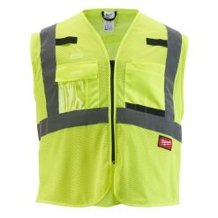 Milwaukee Tools Milwaukee Class 2 Non-Breakaway High Visibility Yellow Mesh Safety Vest - 4XL/5XL 48-73-5114