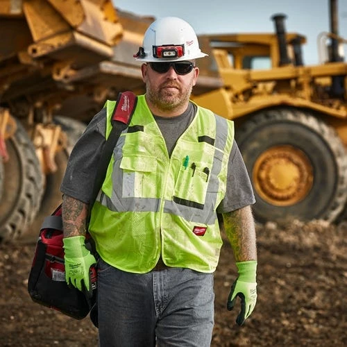 Milwaukee Class 2 Breakaway High Visibility Yellow Mesh Safety Vest - 4XL/5XL 48-73-5124 Milwaukee Tools Milwaukee Class 2 Breakaway High Visibility Yellow Mesh Safety Vest - 4XL/5XL 48-73-5124 -Klein Tools Shop 24540 3 wecosmkuiy617no4