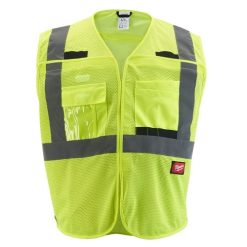 Milwaukee Tools Milwaukee Class 2 Breakaway High Visibility Yellow Mesh Safety Vest - Large/XL 48-73-5122