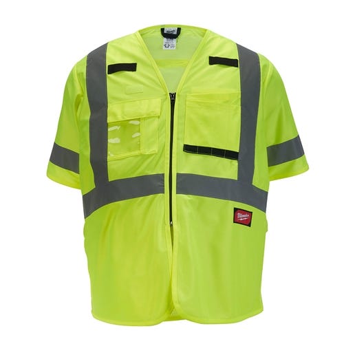 Milwaukee Type R Class 3 High Visibility 10 Pocket Yellow Safety Vest - 2XL/3XL 48-73-5143 Milwaukee Tools Milwaukee Type R Class 3 High Visibility 10 Pocket Yellow Safety Vest - 2XL/3XL 48-73-5143 -Klein Tools Shop 24542 8i25p3qnskd69nlw 6