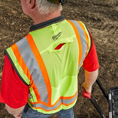 Milwaukee Type R Class 2 Surveyor's High Visibility 27 Pocket Yellow Safety Vest - Small/Medium 48-73-5161 Milwaukee Tools Milwaukee Type R Class 2 Surveyor's High Visibility 27 Pocket Yellow Safety Vest - Small/Medium 48-73-5161 -Klein Tools Shop 24548 6 kaglo16uxmedrq14 4