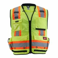 Milwaukee Tools Milwaukee Type R Class 2 Surveyor's High Visibility 27 Pocket Orange Safety Vest - Large/XL 48-73-5166