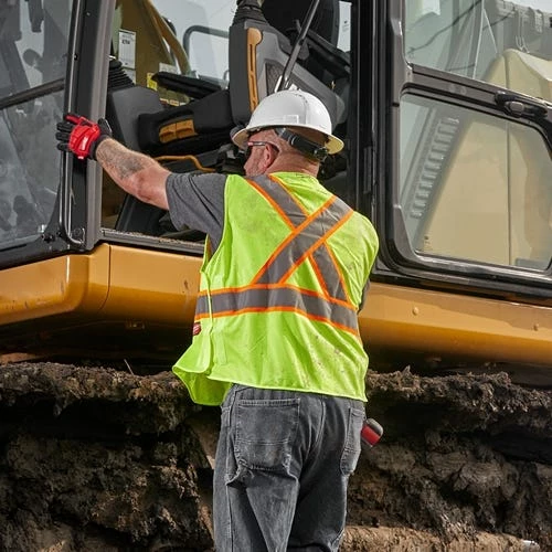 Milwaukee Tools Milwaukee Type R Class 2 Breakaway High Visibility Mesh 9 Pocket Yellow Safety Vest - 48-73-5171 - Image 5