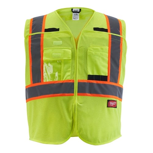 Milwaukee Type R Class 2 Breakaway High Visibility Mesh 9 Pocket Yellow Safety Vest - 48-73-5171 Milwaukee Tools Milwaukee Type R Class 2 Breakaway High Visibility Mesh 9 Pocket Yellow Safety Vest - 48-73-5171 -Klein Tools Shop 24550 hiltodichoscj5da 6