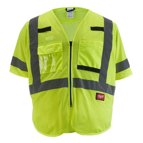 Milwaukee Class 3 High Visibility Yellow Mesh Safety Vest - Small/Medium 48-73-5131 Milwaukee Tools Milwaukee Class 3 High Visibility Yellow Mesh Safety Vest - Small/Medium 48-73-5131 -Klein Tools Shop 24562 kmdmibmi5jthegoq 6