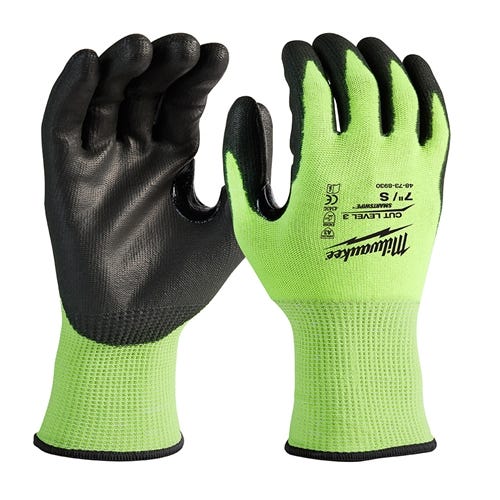 Milwaukee High-Visibility Cut Level 3 Polyurethane Dipped Gloves - 48-73-8930 Milwaukee Tools Milwaukee High-Visibility Cut Level 3 Polyurethane Dipped Gloves - 48-73-8930 -Klein Tools Shop 24614 cencptvxchf1psch 4