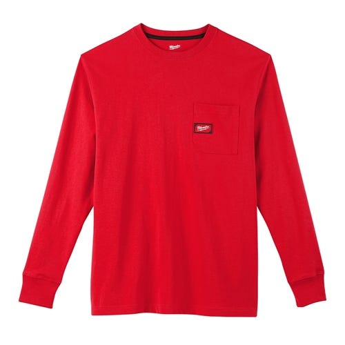Milwaukee Heavy Duty Long Sleeve Red Pocket T-Shirt 602R Milwaukee Tools Milwaukee Heavy Duty Long Sleeve Red Pocket T-Shirt 602R -Klein Tools Shop 24632 1 th9ntn5dmsr1mqgp