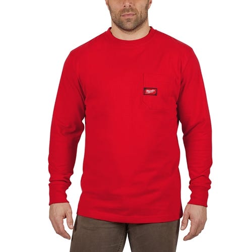 Milwaukee Heavy Duty Long Sleeve Red Pocket T-Shirt 602R Milwaukee Tools Milwaukee Heavy Duty Long Sleeve Red Pocket T-Shirt 602R -Klein Tools Shop 24632 2 lh196za4rjjir9vc