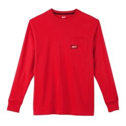 Milwaukee Tools Milwaukee Heavy Duty Long Sleeve Red Pocket T-Shirt 602R 3 Milwaukee Tools Milwaukee Heavy Duty Long Sleeve Red Pocket T-Shirt 602R -Klein Tools Shop 24632 c1vza9lwyhzaua2p