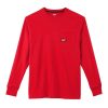 Milwaukee Tools Milwaukee Heavy Duty Long Sleeve Red Pocket T-Shirt 602R -Klein Tools Shop 24632 igtfqoex1vfmszsm