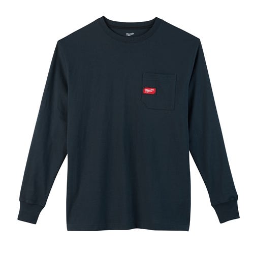 Milwaukee Heavy Duty Long Sleeve Blue Pocket T-Shirt 602BL Milwaukee Tools Milwaukee Heavy Duty Long Sleeve Blue Pocket T-Shirt 602BL -Klein Tools Shop 24633 1 krmf7a2ttn89durb