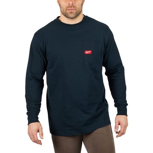 Milwaukee Heavy Duty Long Sleeve Blue Pocket T-Shirt 602BL Milwaukee Tools Milwaukee Heavy Duty Long Sleeve Blue Pocket T-Shirt 602BL -Klein Tools Shop 24633 2 fs7elrwkyb94wz6q
