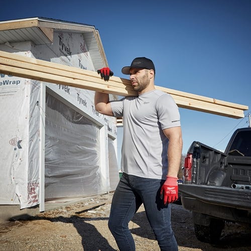 Milwaukee Workskin Lightweight Performance Gray Short Sleeve Shirt 414G Milwaukee Tools Milwaukee Workskin Lightweight Performance Gray Short Sleeve Shirt 414G -Klein Tools Shop 24634 4 fboghvhq2hzvjeul