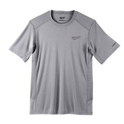 Milwaukee Tools Milwaukee Workskin Lightweight Performance Gray Short Sleeve Shirt 414G