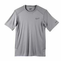 Milwaukee Tools Milwaukee Workskin Lightweight Performance Gray Short Sleeve Shirt 414G
