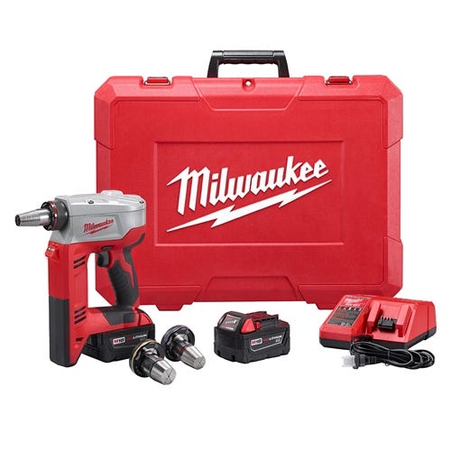 Milwaukee M18 ProPex Expansion Tool (3.0Ah) Kit w/ 1 - 1-1/4" Heads 2632-22XC Milwaukee Tools Milwaukee M18 ProPex Expansion Tool (3.0Ah) Kit W/ 1 - 1-1/4" Heads 2632-22XC -Klein Tools Shop 2632